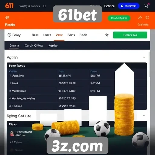 Rendimento das apostas no site 61bet